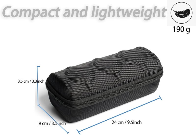 RIGICASE 3 watch travel case roll, Hard watch carry case roll display storage holder box with soft foam pillows snug fit all size watches up to 60mm face - Image 3